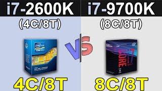 i7-2600K 4.8GHz Vs. i7-9700K 5.0GHz  1080p and 1440p  New Games Benchmarks