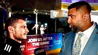 ‘PUT ON THE SPOT’ FIGHTER TELLS PROMOTER IZZY ASIF WHAT HE REALLY THINKS OF HIS TREATMENT AT GBMSHOW