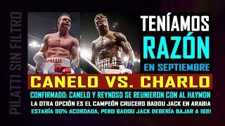 Se confirma nuestro adelanto Canelo y Reynoso negocian pelea contra Charlo para septiembre