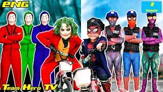 What If 10 SPIDER-MAN & JOKER IN 1 HOUSE? Spiderman find thief who stole KID SPIDER MANs bike + p5