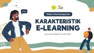 Karakteristik E-Learning