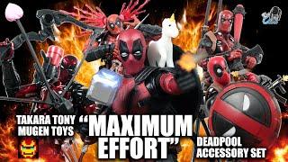 WE.FINALLY.HAVE.GUNS Takara Tony  MugenToys Maximum Effort Deadpool Accessory Set Detailed Review