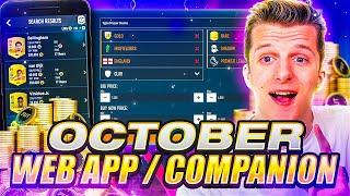 FIFA MILLIONAIRES GUIDE TO OCTOBER TRADING ON WEB APP  COMPANION APP