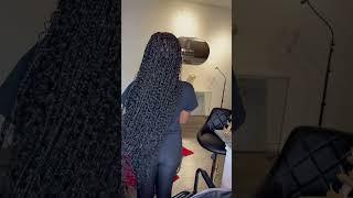 KNOTLESS GODDESS BOX BRAIDS  USING HUMAN HAIR #GYPSYBRAIDS #blackgirlmagic #youtubeshorts #longhair