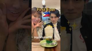 Introduce Halo Halo to my Japanese friend  #japanese #Philippines #filiponofood