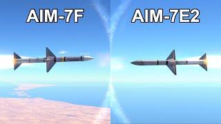 F-4J Phantom Missile Comparison AIM-7F vs. AIM-7E2