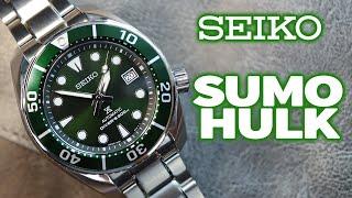 SEIKO SPB103J1 SUMO HULK Full Review  SBDC081 Seiko Sumo in Green  6R35