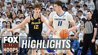 No. 5 Marquette Golden Eagles vs. No. 12 Creighton Bluejays Highlights  CBB on FOX