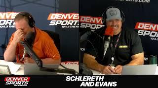 Which moment was better Avs or Nuggets championship?  Schlereth & Evans denver sports