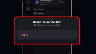 How To Unban Someone From Discord Server MOBILE