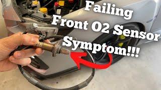 Symptom of a Failing Front Oxygen  O2 Air Fuel Sensor  WRX STI