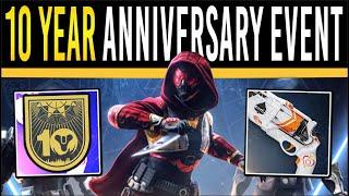 Destiny 2 10 YEAR ANNIVERSARY EVENT New INFO D1 Armor Secret Stashes Legend Title & More