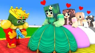 Monster School  Baby Zombie Vs Squid Game Doll Chose Next Princess - Minecraft Animation