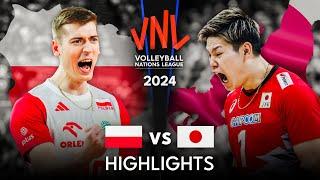  JAPAN vs POLAND   Highlights  Mens VNL 2024