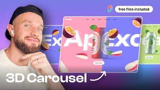 Figma Tutorial 3D Carousel Slider + free files 