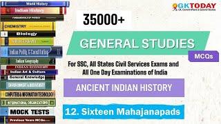 35000+ GK MCQs Ancient History #12  Sixteen Mahajanapadas