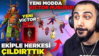 NADİR VİCTOR SETİ GELDİ  EKİPLE YENİ MODDA 4 VİCTOR PUSUSU YAPTIK HERKESİ DELİRTTİK  PUBG MOBILE