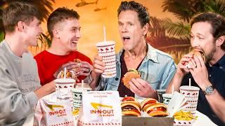 We got In-N-Out with Kevin Bacon and Joseph Gordon-Levitt