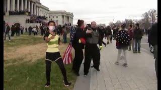 Khing Hnin Wai Myanmar dance during Capitol Hill Assault