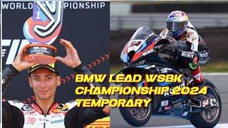 After race 1 WSBK MISANO 2024 BMW and Toprak lead of Championship temporary