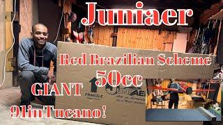 Giant 91 inch Tucano - 50cc RC Plane - Juniaer Red Brazilian Scheme