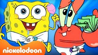 SpongeBobs Cutest BABY Moments For 30 Minutes   Nickelodeon Cartoon Universe