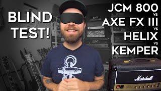 Blind Test #2 Marshall JCM800 vs Axe Fx III vs Helix vs Kemper