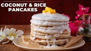 Rice & coconut pancakes - Gluten dairy and egg free