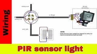 How to wire PIR sensor light.