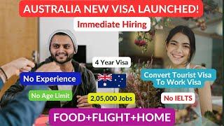  Australia Free Work Visa 2023-2024  205000 Jobs  New Visa Launched  Australia Visa 