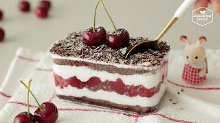 떠먹는 블랙 포레스트 케이크  체리 보틀 케이크 만들기  Black Forest Cake  Cherry Bottle Cake Recipe  Cooking tree
