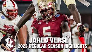 Jared Verse 2023 Regular Season Highlights  Florida State DL
