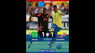 BRESIL FE MATCH NIL KONT COLOMBIE 1-1. ANPIL KOZE NAN MATCH SA. VINICIUS PRAN KATON LAP RATE 14