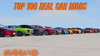 TOP 100 REAL CAR MODS IN BEAMNG DRIVE MEGA VIDEO