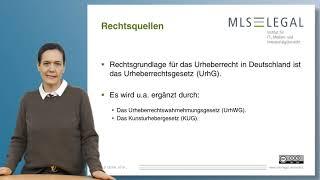 Block I Urheber- und Medienrecht - Lerneinheit 01 Urheberrecht - Episode 1 Einführung 2019