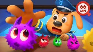 Monster under the Bed  Good Habits  Cartoons for Kids  Sheriff Labrador