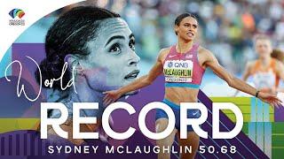 50.68 SYDNEY SMASHES 400M HURDLES WORLD RECORD  World Athletics Championships Oregon 22