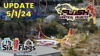 MAJOR Flash Vertical Velocity Update  Six Flags Great Adventure 5124