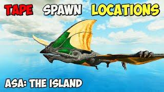 ASA BEST Tapejara Spawn LOCATIONS  ARK Survival Ascended The Island