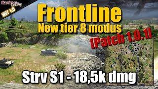 WOT Frontline mode 18k dmg Strv S1 WORLD OF TANKS