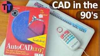 90s CAD Digitizer and AutoCAD - CalComp DrawingBoard II