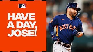 THREE HOMERS on the day for Jose Altuve