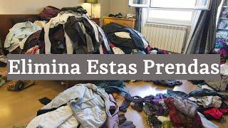 Minimalismo  3 Tipos de Ropa que DEBES TIRAR de Tu CASA y Armario HOY  Método KONMARI y 8020