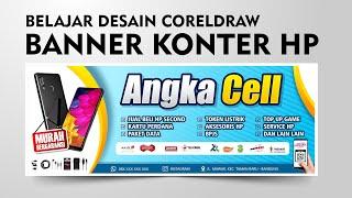 LEARN TO DESIGN CORELDRAW BANNER COUNTER HP - NUMBERS DESIGN