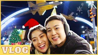 INTERNATIONAL COUPLE  SUAMI KOREA AJAK ISTRI MAKAN MALAM DI TEMPAT MILITER  - CHRISTMAS EVE