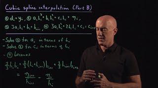 Cubic Spline Interpolation Part B  Lecture 45  Numerical Methods for Engineers