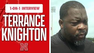 HuskerOnline chats one-on-one with Nebraska Football DL Coach Terrance Knighton at HCU camp I GBR