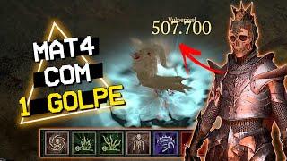 Derrote CHEFES e INIMIGOS com 1 GOLPE com essa BUILD de Necromante - Diablo 4