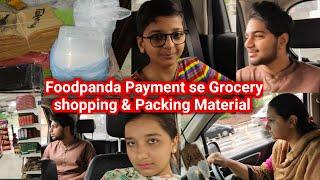 Foodpanda Payment se Grocery shopping ki aur Packing Material lyaBijli Ka Bill 40K uffSonia Vlogs