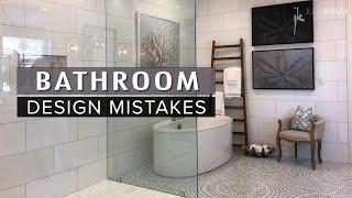 COMMON DESIGN MISTAKES  Bathroom Mistakes and How to Fix Them